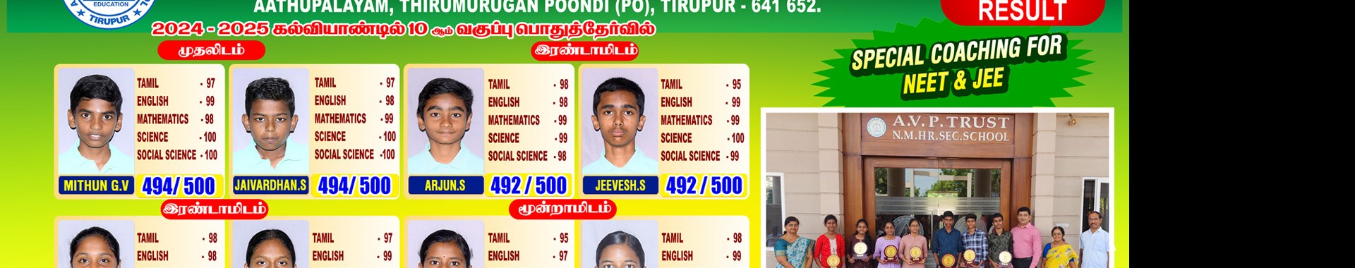 Congratulations to Our 10th Toppers!